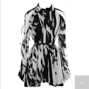 Religion Limit Tunic Black/White  NWT